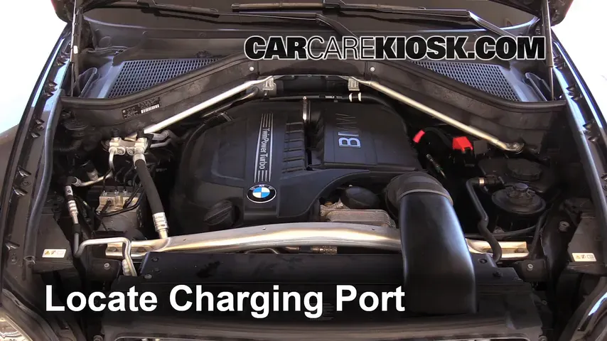 2013 BMW X5 xDrive35i 3.0L 6 Cyl. Turbo Air Conditioner Recharge Freon